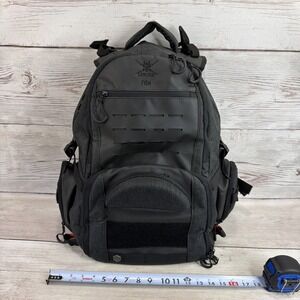 Samurai Tactical Fish Tackle 31L Backpack Black Clay Orange Excellent